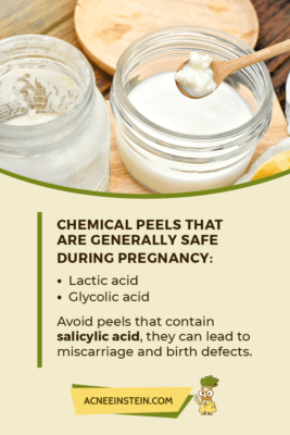 Chemical peels during pregnancy